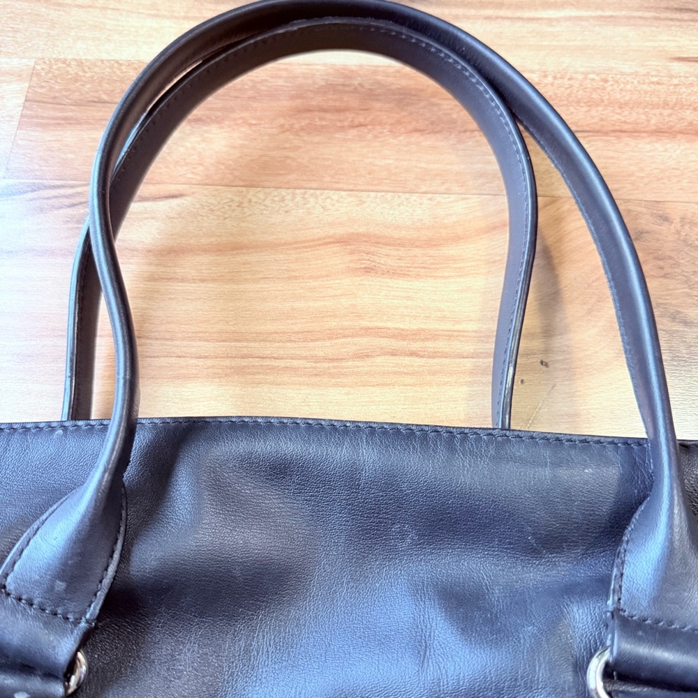 Kate Spade Hampton Road Theresa Black Leather Medium Satchel Bag Black Women's - Picture 11 of 11